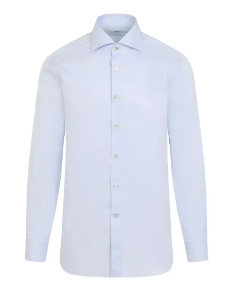 Kiton Klassisches Hemd - Blau Blau