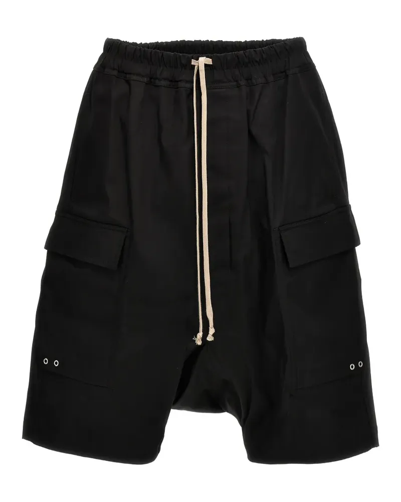 Rick Owens Tower Cargo Pods Shorts - Schwarz Schwarz