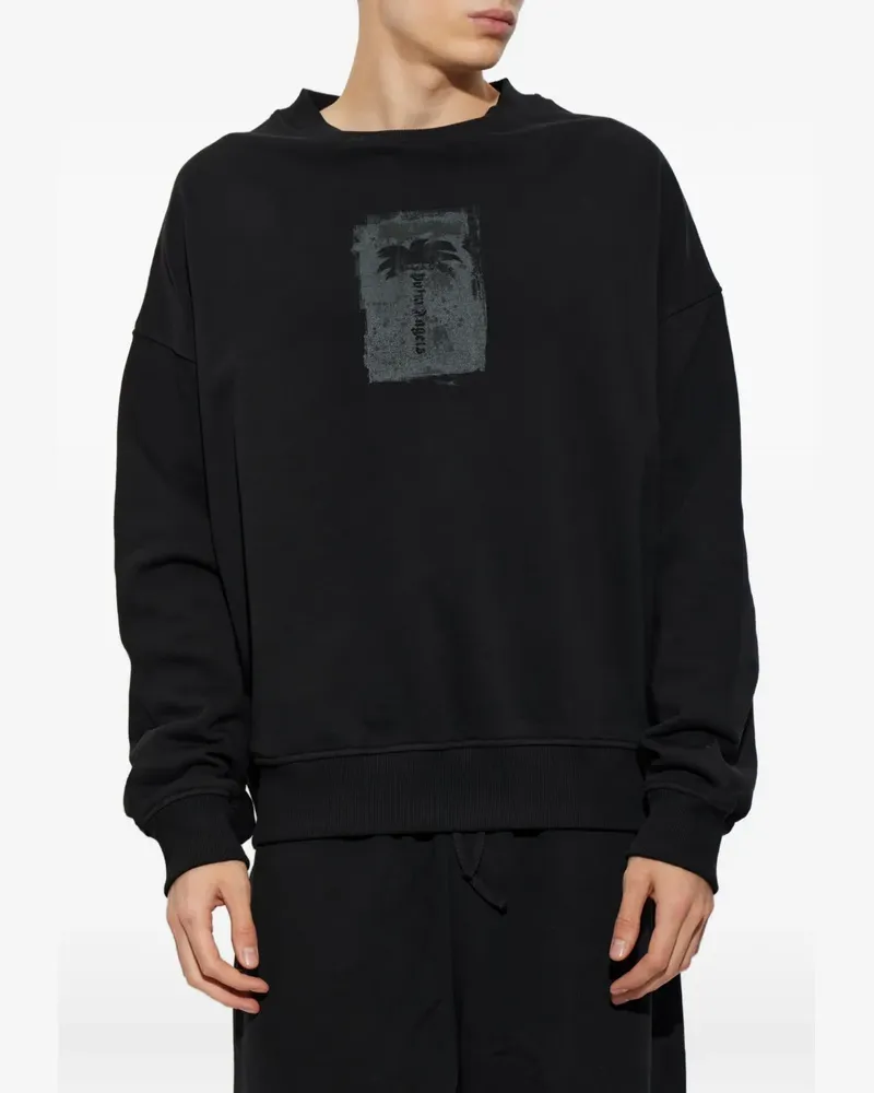 Palm Angels palm-print sweatshirt - Schwarz Schwarz