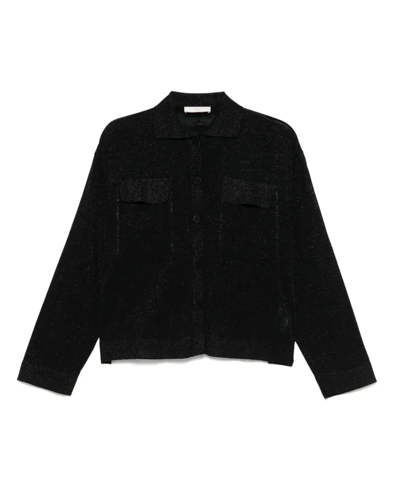 AKEP Hemd mit Lurex-Detail - Schwarz Schwarz