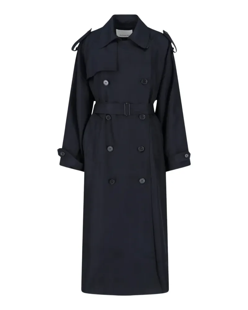 FRANKIE Shop Veyron double-breasted trench coat - Blau Blau
