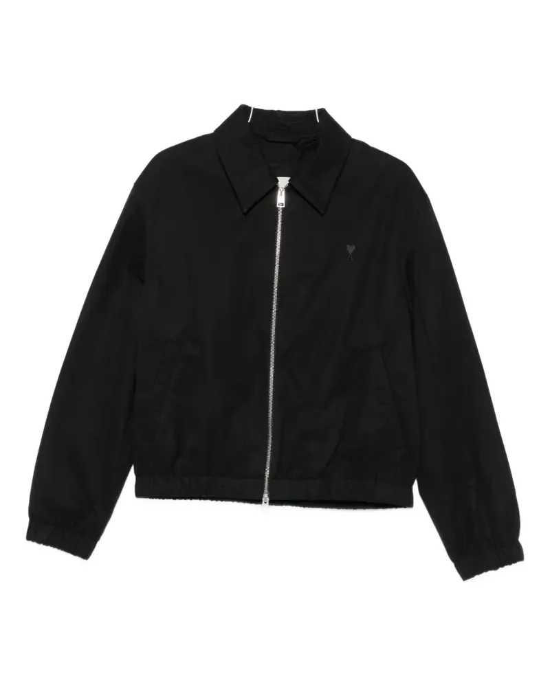 AMI Paris Ami de Coeur zip-up jacket - Schwarz Schwarz