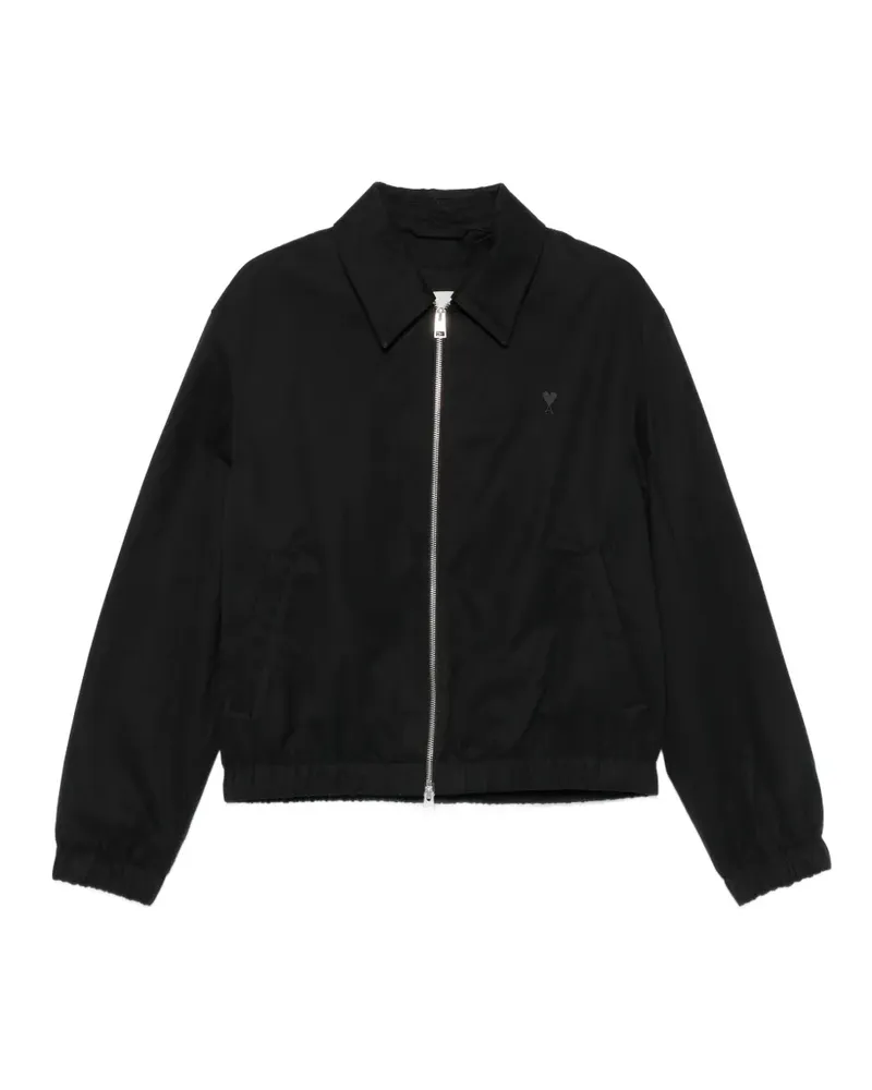 AMI Paris Ami de Coeur Bomberjacke - Schwarz Schwarz