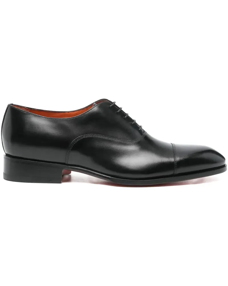 Santoni Oxford-Schuhe aus Leder - Schwarz Schwarz