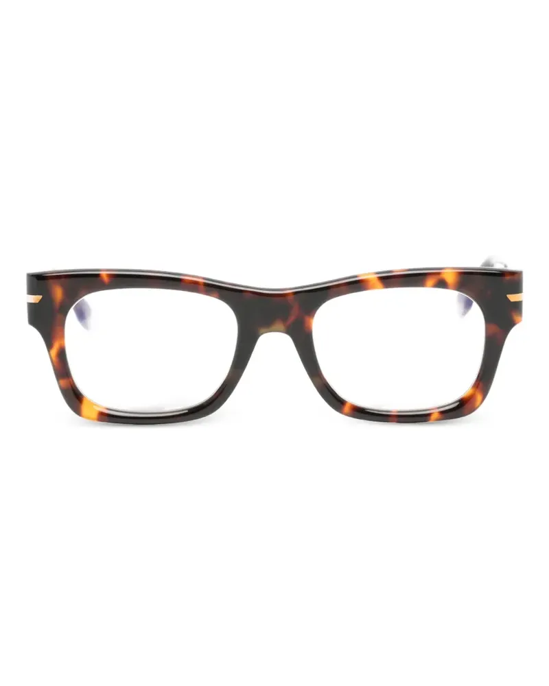 Victoria Beckham Eckige Brille in Schildpattoptik - Braun Braun