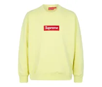 Sweatshirt mit Logo-Patch - Gelb