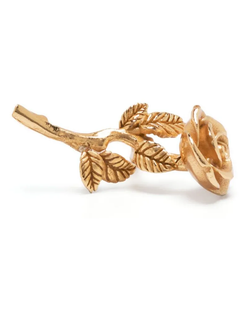 Emanuele Bicocchi Ohrstecker mit Wildrosenform - Gold Gold