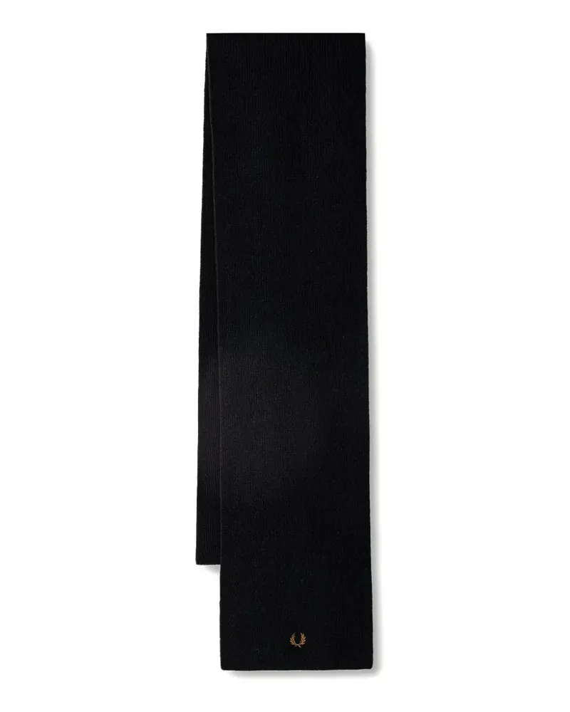 Fred Perry Schal aus Wolle - Schwarz Schwarz