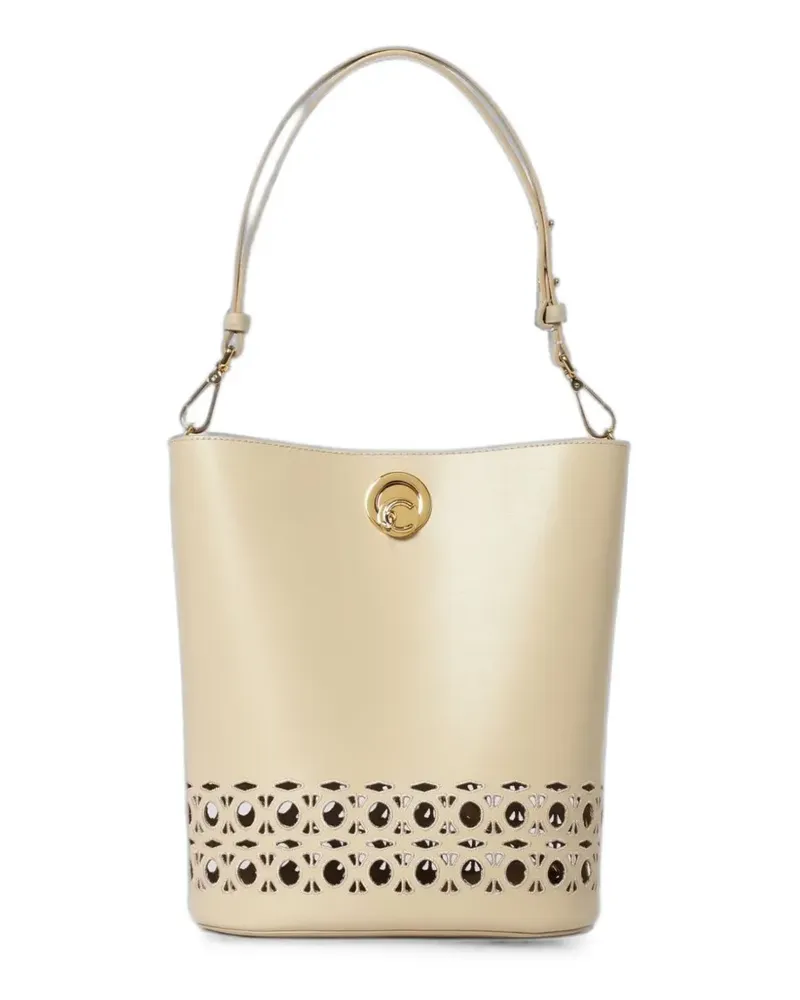 Coccinelle Nikla Schultertasche mit Laser-Cuts - Nude Nude