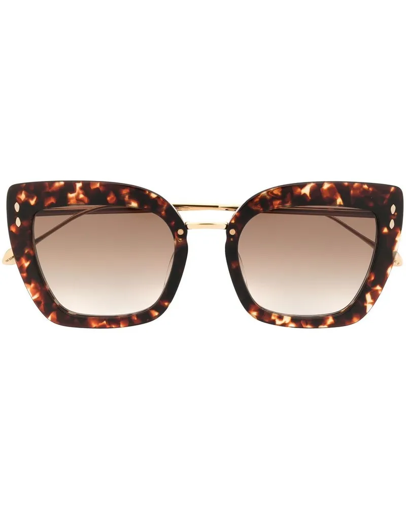 Isabel Marant Butterfly-Sonnenbrille in Schildpattoptik - Braun Braun