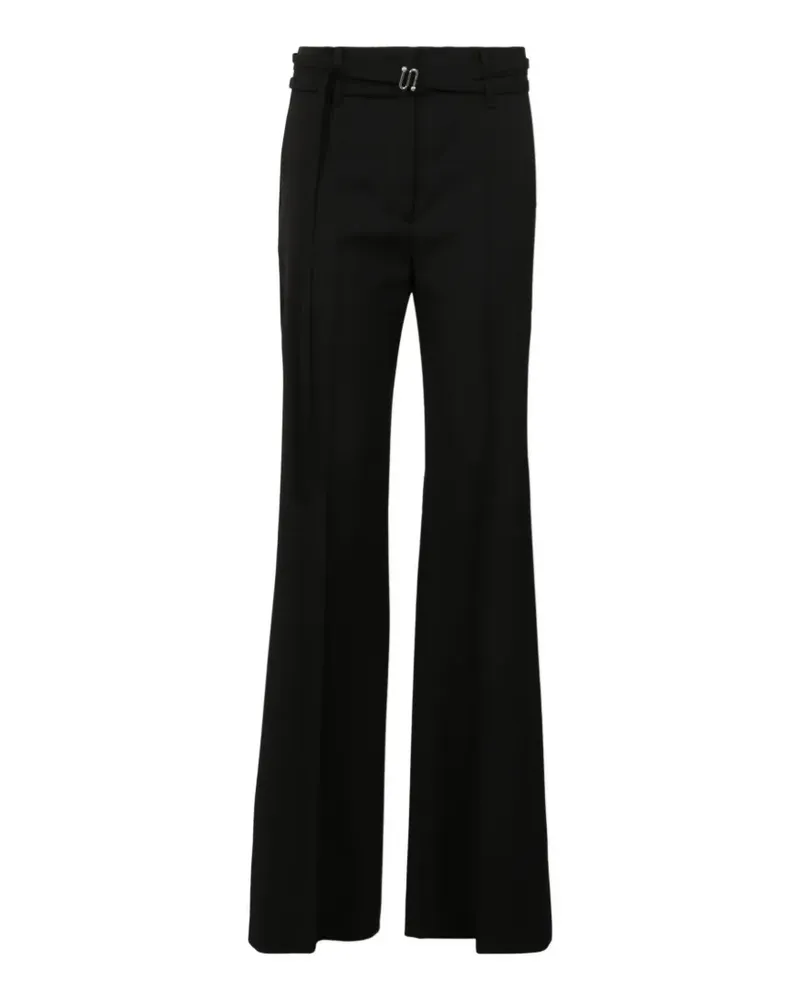 SPORTMAX Ausgestellte Hose mit Gürtel - Schwarz Schwarz
