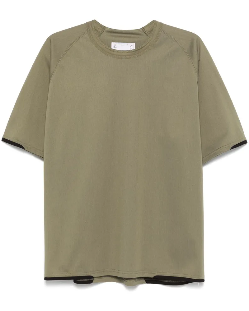 Sacai Klassisches T-Shirt - Grün Grün