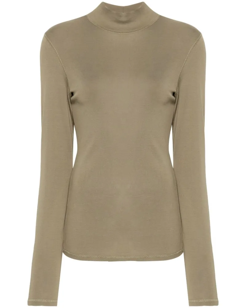 Christophe Lemaire T-Shirt mit Rollkragen - Grün Grün