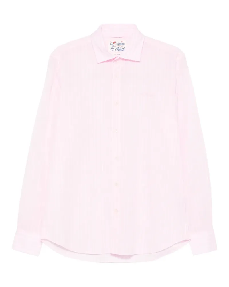 MC2 Saint Barth Gestreiftes Hemd - Rosa Rosa