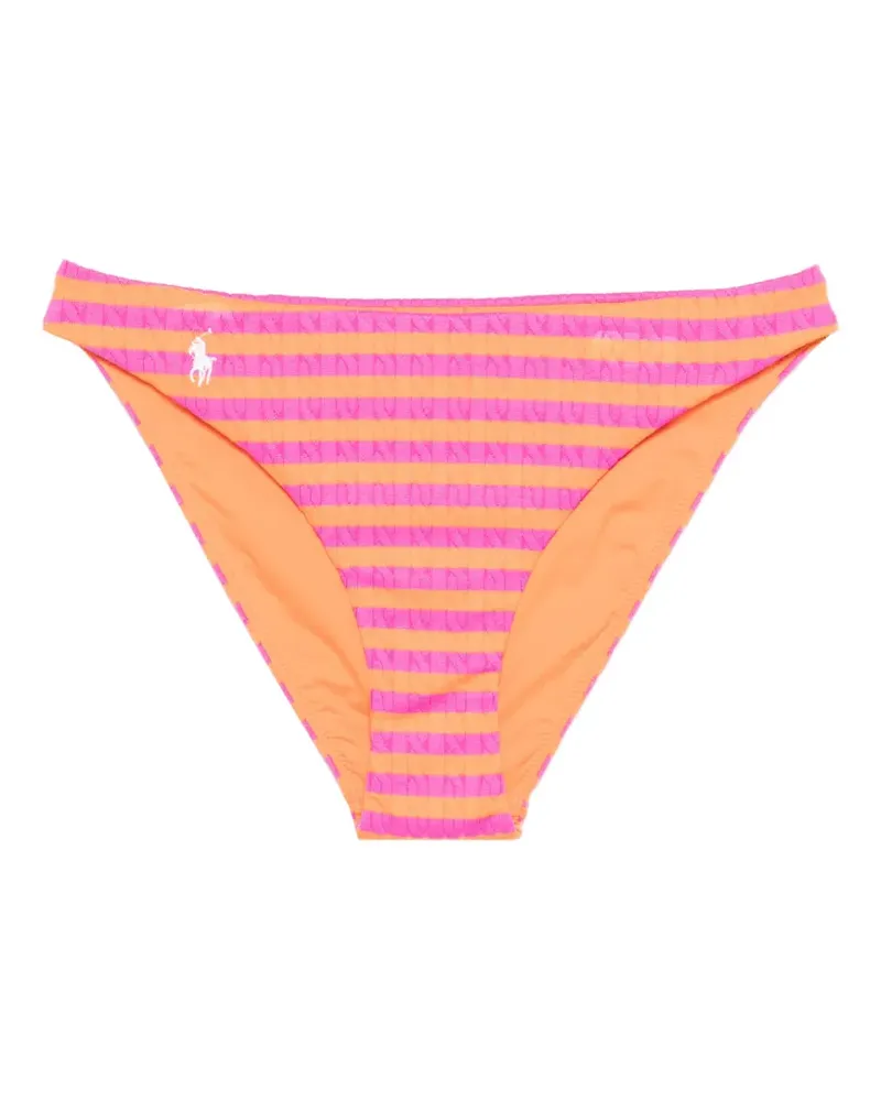 Ralph Lauren logo striped bikini bottoms - Rosa Rosa