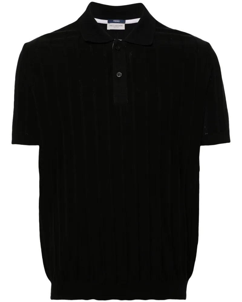 Paul & Shark Gestreiftes Poloshirt - Schwarz Schwarz
