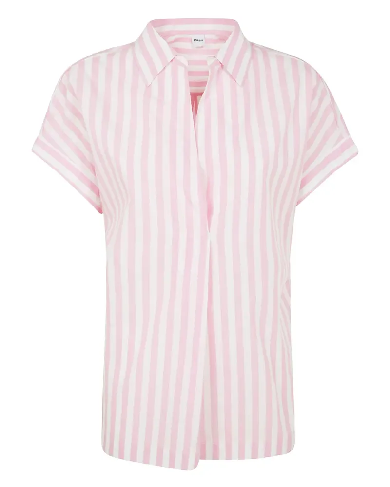 ASPESI Gestreifte Bluse - Rosa Rosa
