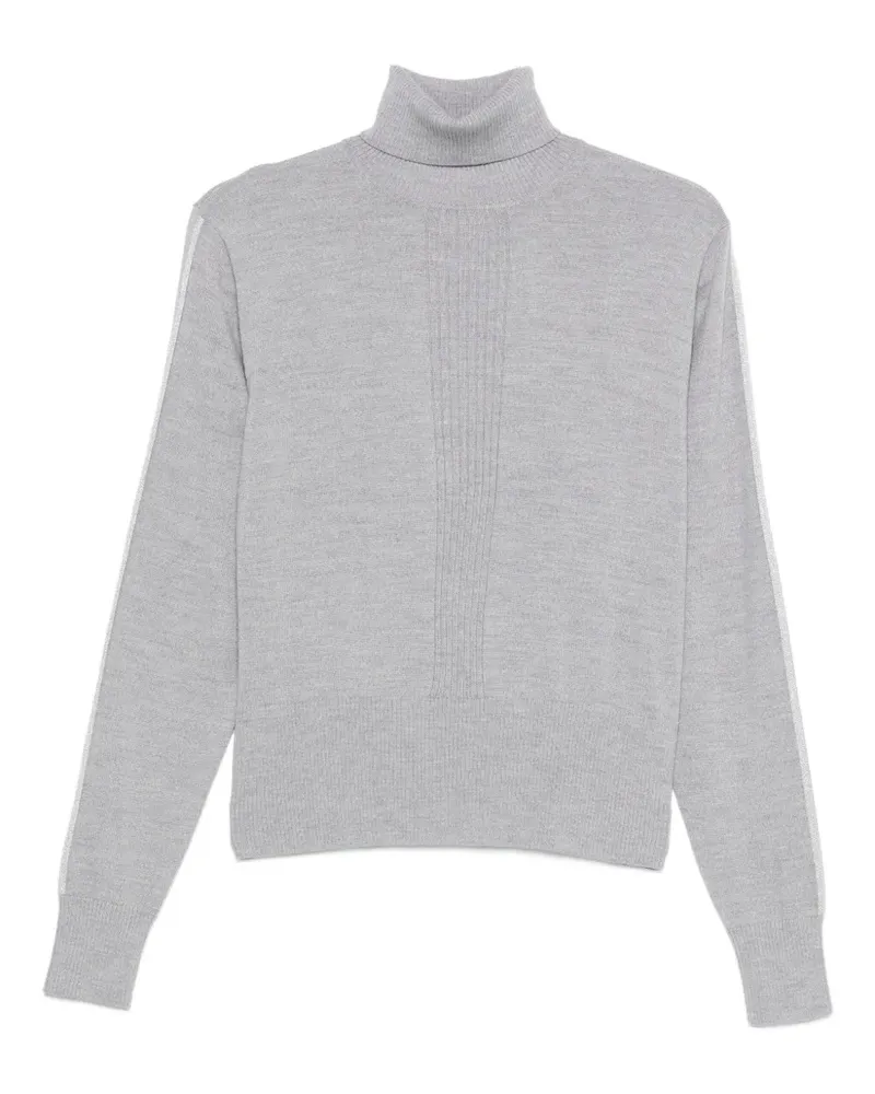 Patrizia Pepe roll-neck ribbed sweater - Grau Grau