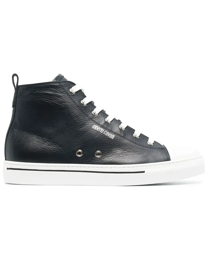 Roberto Cavalli Klassische High-Top-Sneakers - Schwarz Schwarz