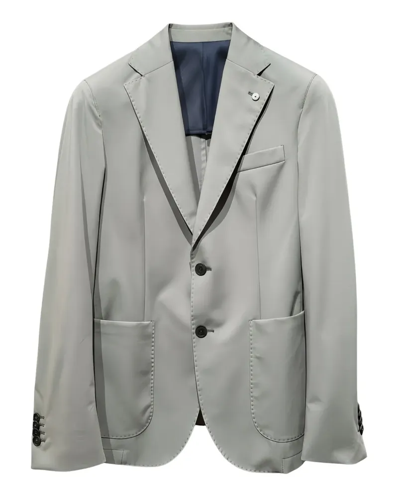 Luigi Bianchi Mantova single-breasted blazer - Grau Grau
