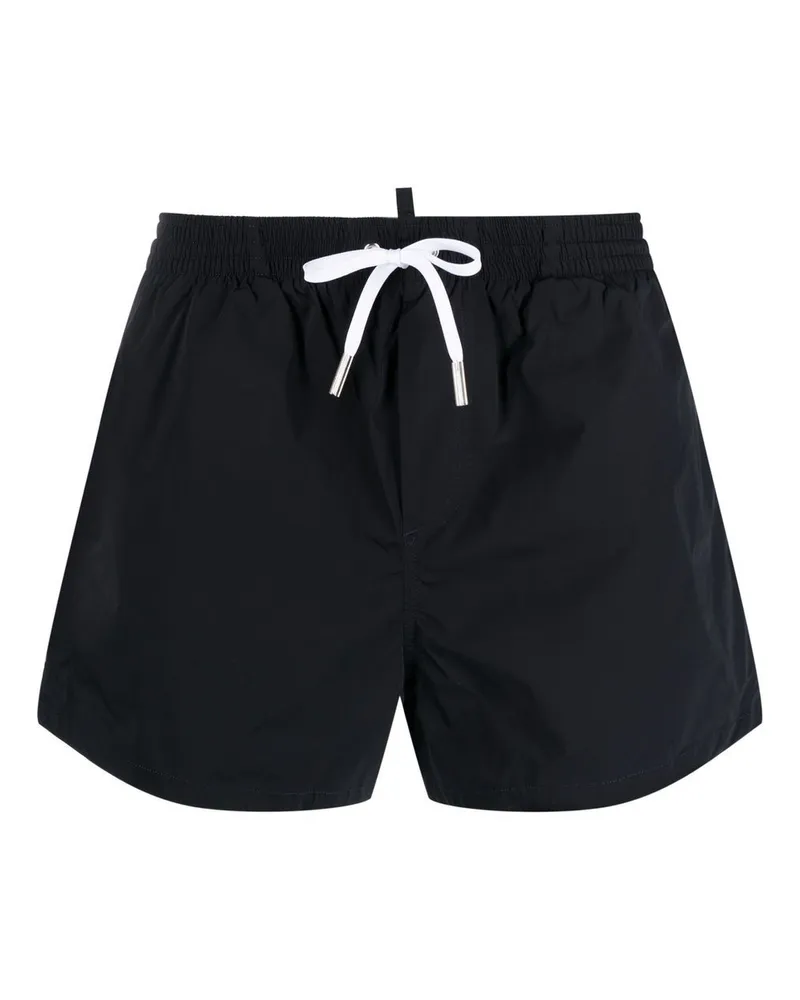 Dsquared2 Badeshorts mit "Icon"-Print - Schwarz Schwarz