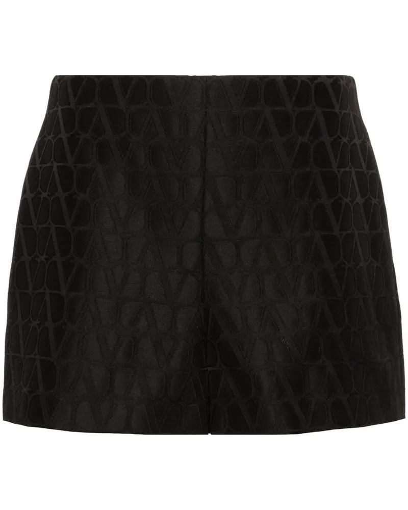 Valentino Garavani Shorts aus Toile Iconographe-Jacquard - Schwarz Schwarz