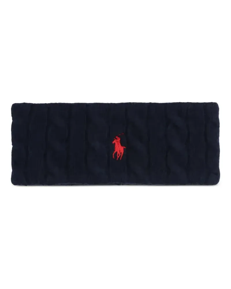 Ralph Lauren Gestricktes Stirnband mit Logo-Stickerei - Schwarz Schwarz