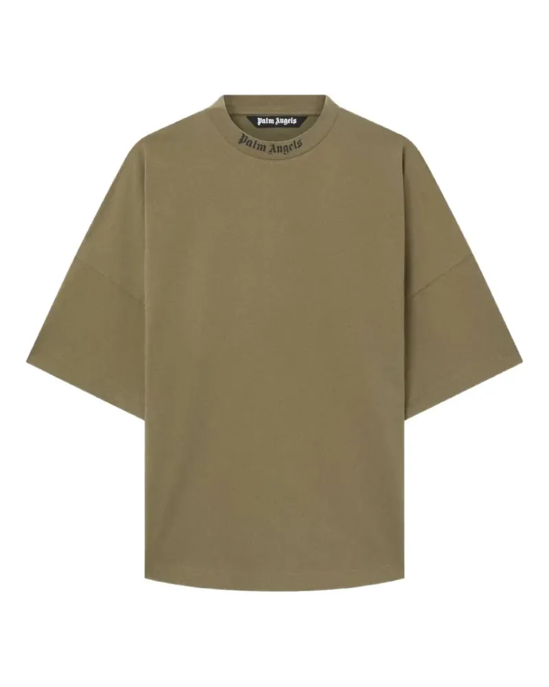 Palm Angels Classic T-Shirt mit Logo - Grün Grün