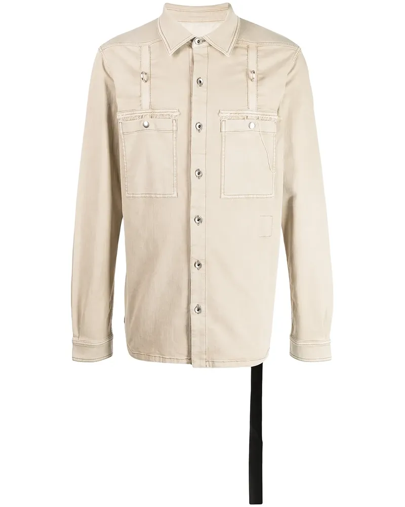 DRKSHDW by Rick Owens Langärmelige Hemdjacke - Braun Braun