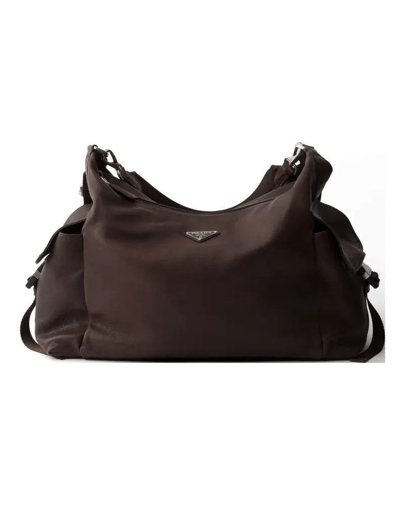 Prada Explore leather shoulder bag - Braun Braun