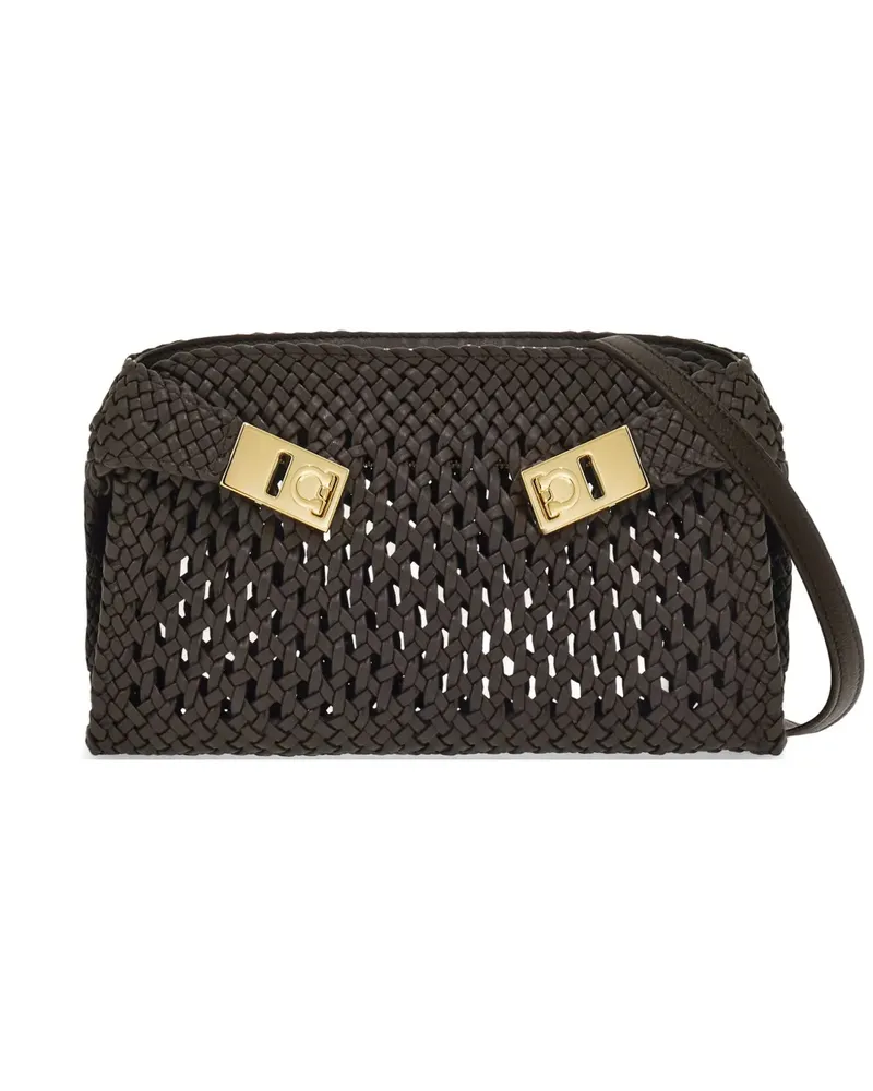 Ferragamo Mini Hug Umhängetasche - Braun Braun