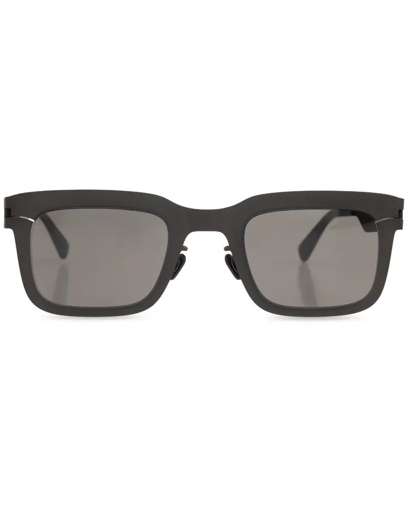 Mykita Norfolk Sonnenbrille mit eckigem Gestell - Schwarz Schwarz