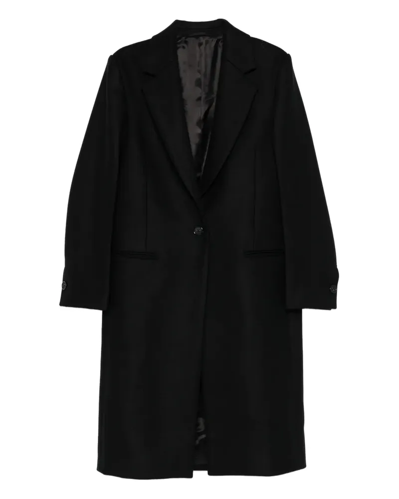 Totême Einreihiger Mantel - Schwarz Schwarz