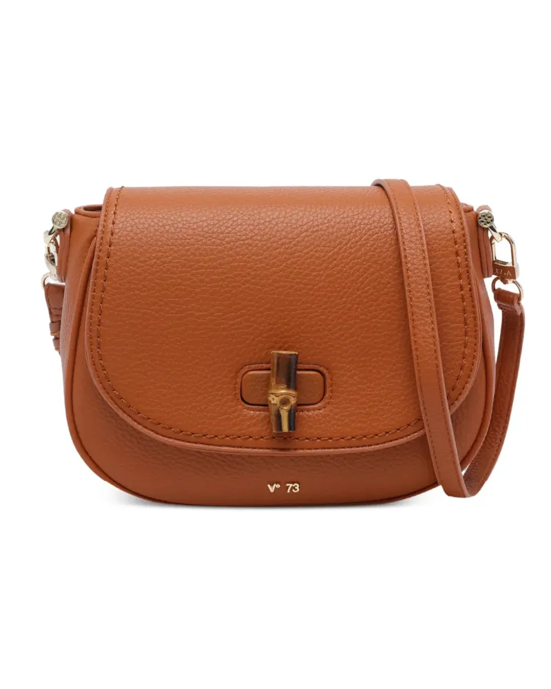 V°73 Beatrice Schultertasche mit Drehverschluss - Braun Braun