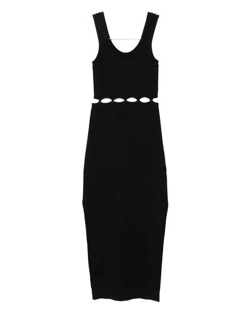 Nanushka Maxikleid mit Cut-Out - Schwarz Schwarz