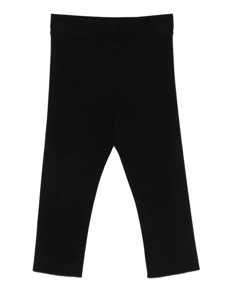 Magda Butrym ribbed capri-length trousers - Schwarz Schwarz