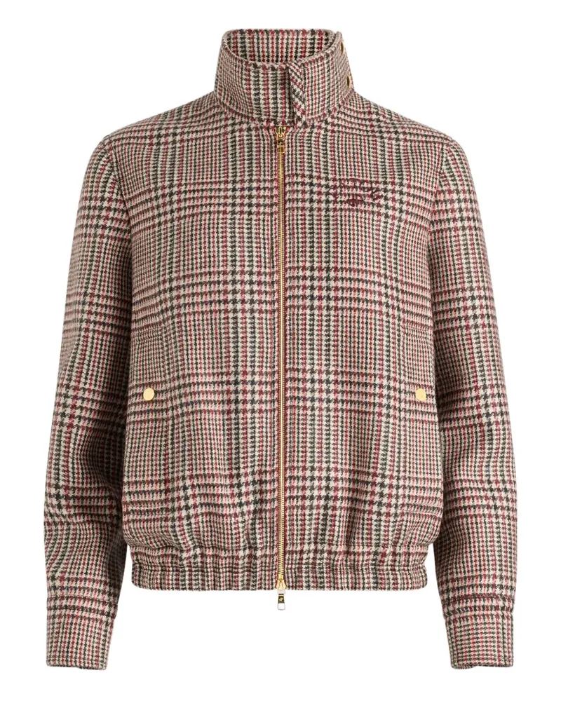 Patou Bomberjacke mit Hahnentrittmuster - Rot Rot