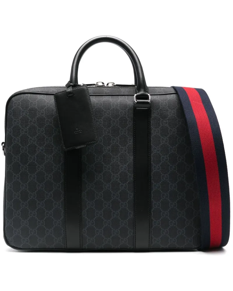Gucci Aktentasche mit GG - Grau Grau