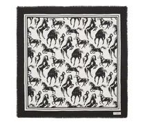 Schal mit Pferde-Print