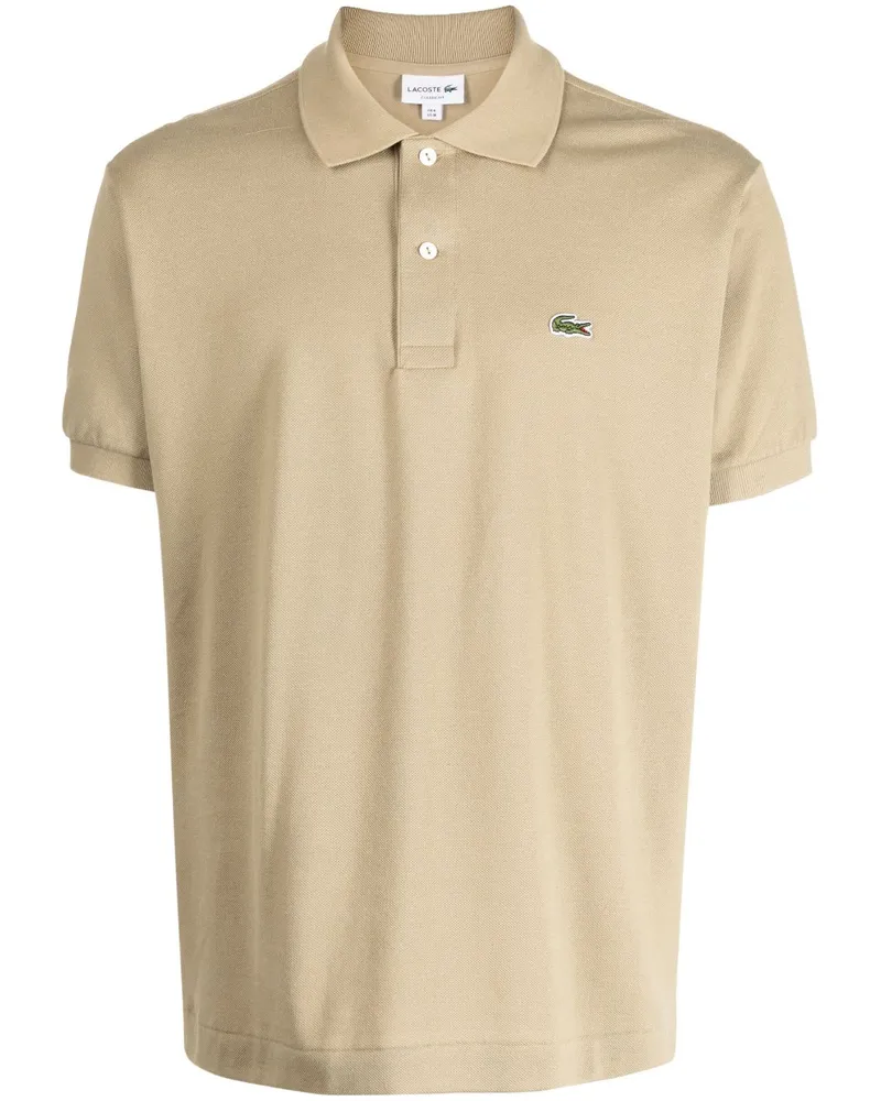 Lacoste Poloshirt mit Logo-Stickerei - Braun Braun