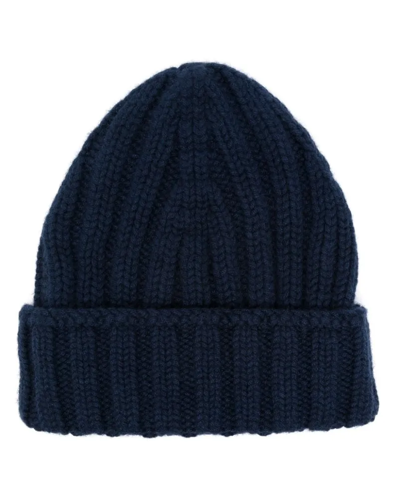 Dell'oglio Grob gestrickte Kaschmirmütze - Blau Blau