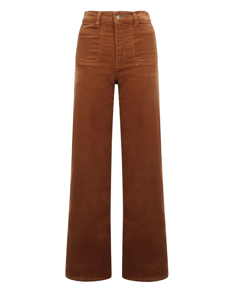 Frame Denim Le Slim corduroy palazzo pants - Braun Braun