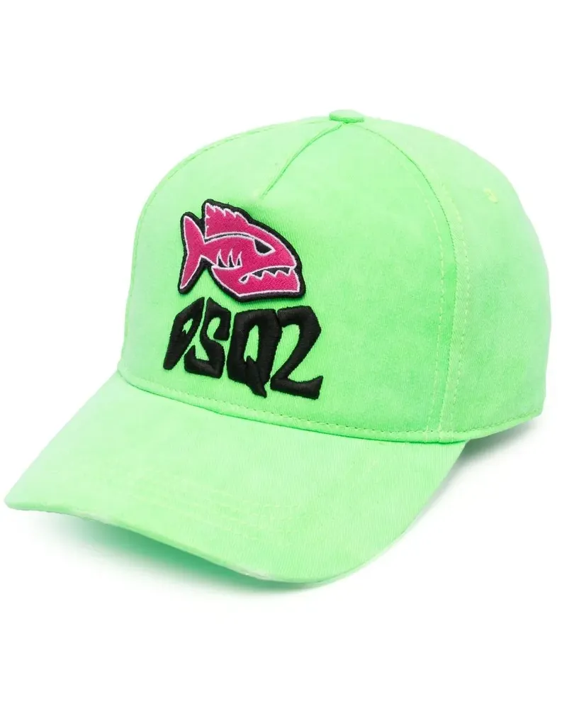 Dsquared2 Baseballkappe mit Logo-Stickerei - Grün Grün
