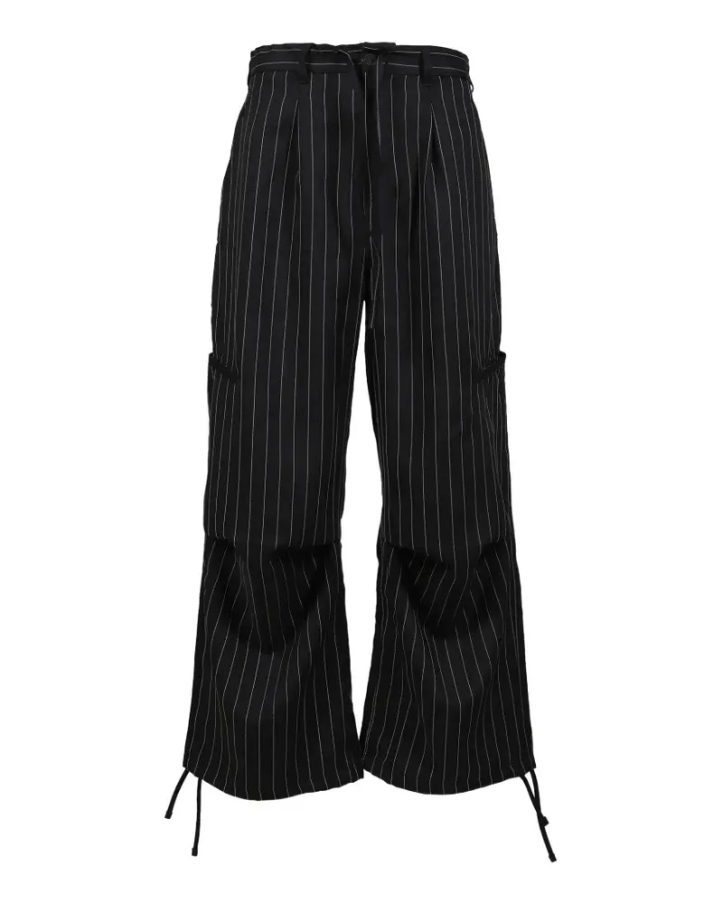 Y-3 Hose mit Nadelstreifen - Schwarz Schwarz