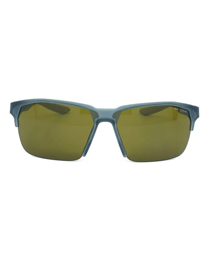 Nike Maverick RGE Sonnenbrille mit eckigem Gestell - Grau Grau
