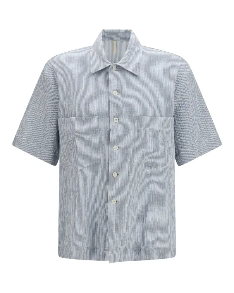 Sunflower striped button shirt - Blau Blau
