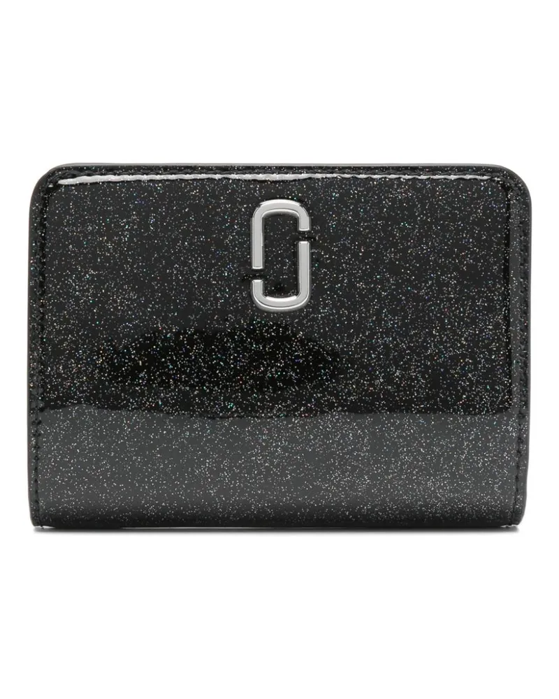Marc Jacobs Portemonnaie mit Logo-Schild - Schwarz Schwarz