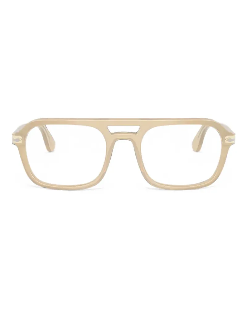 Persol Brille mit eckigem Gestell - Nude Nude