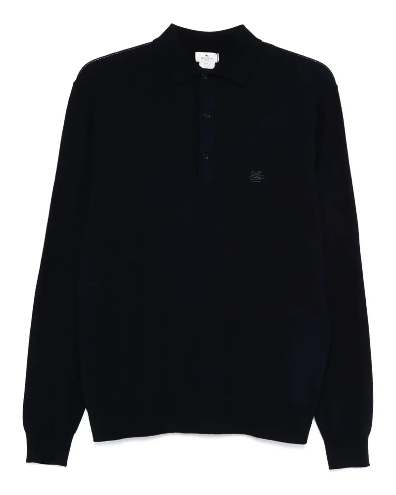 Etro Poloshirt mit Logo-Stickerei - Blau Blau
