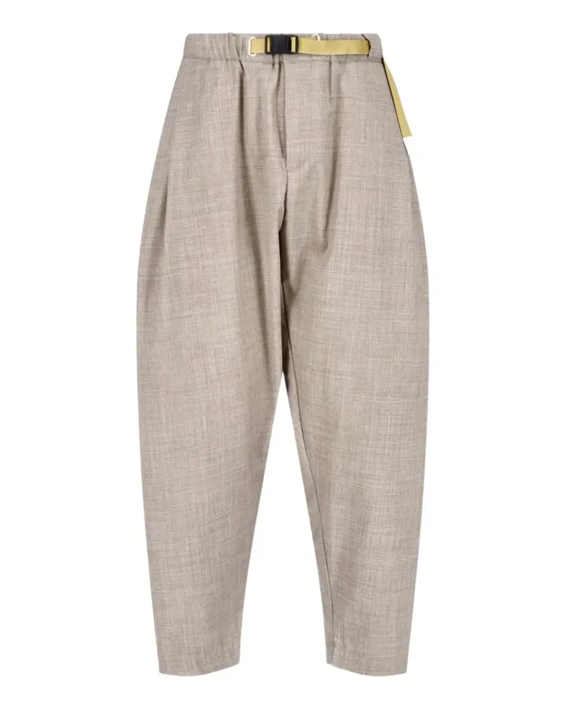 PLAN C buckle-fastening trousers - Nude Nude